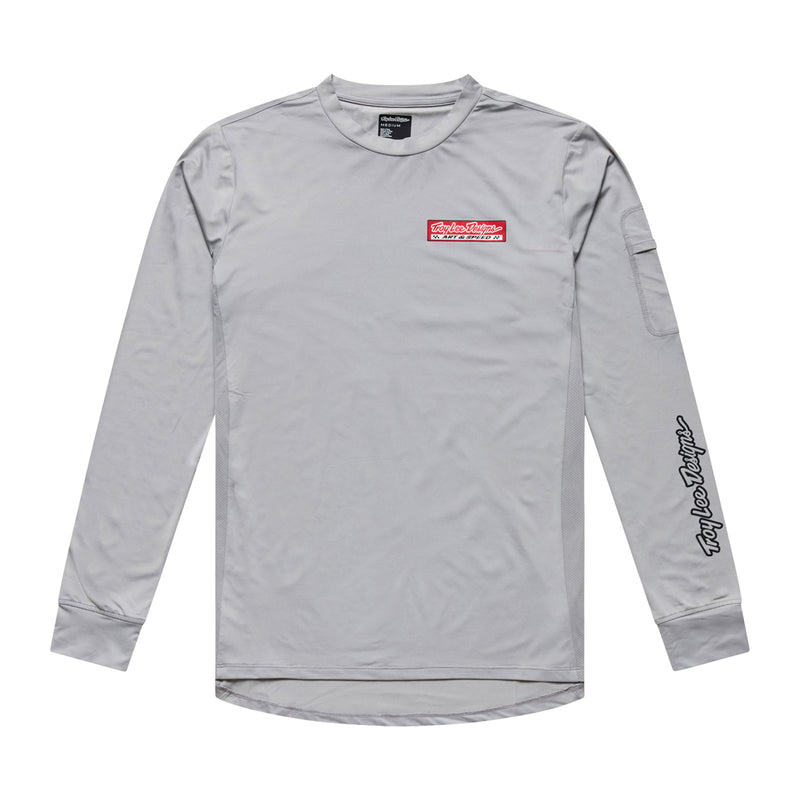 Troy Lee Designs Ruckus Ride Long Sleeve Tee in Custom Paint Mid Gray
