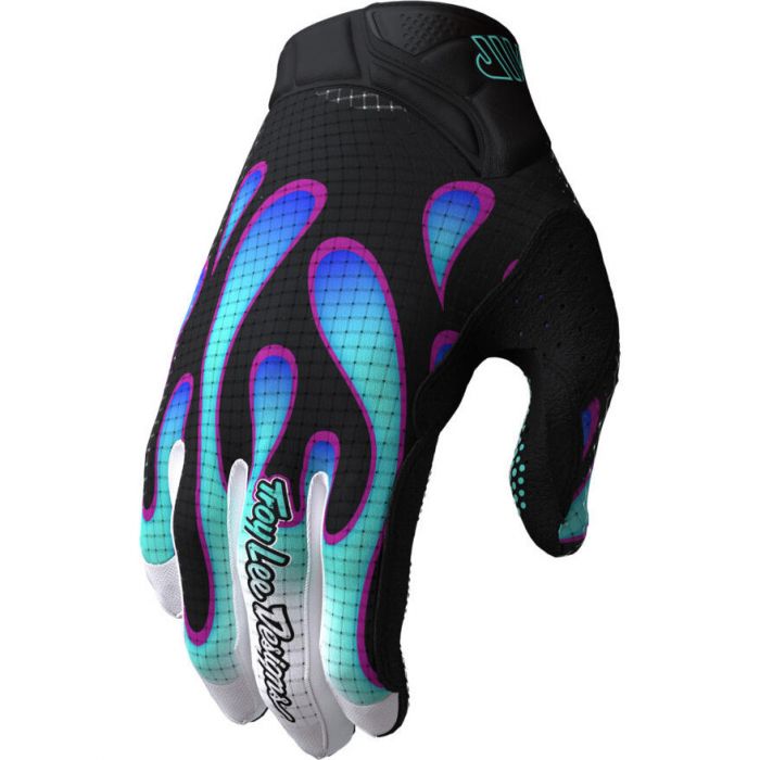 AIR GLOVE; OVERSPRAY BLACK / REAL TEAL 2X