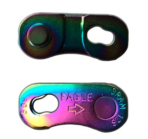 SRAM Eagle PowerLock 12-speed chain link, rainbow finish