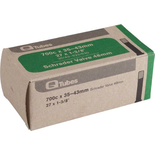Q-Tubes box for a 700c x 35-43mm inner tube with 48mm long Schrader valve.