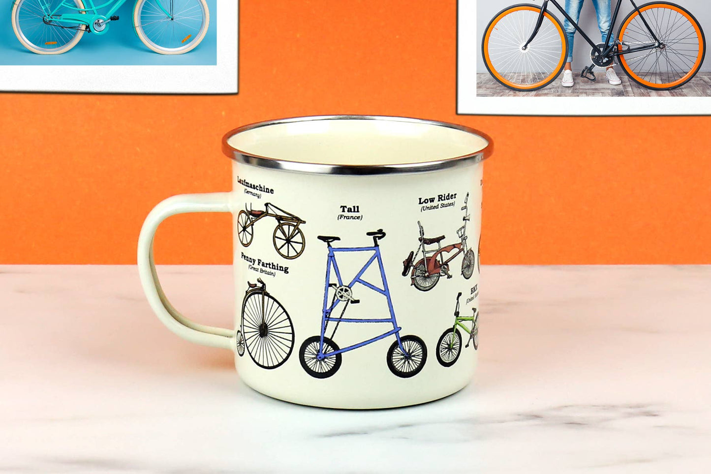 Bikes - Enamel Mug