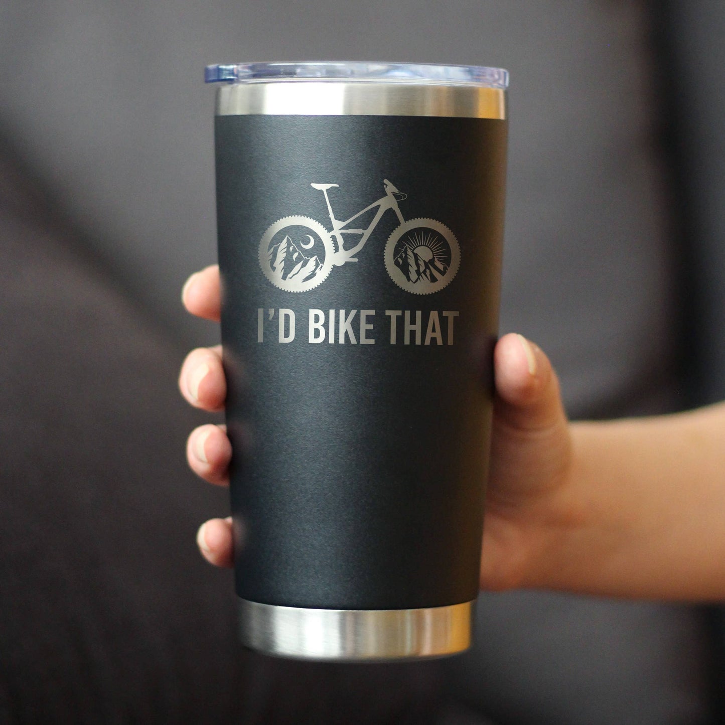 I'd Bike That Insulated Travel Tumbler Mountain Biking Gifts