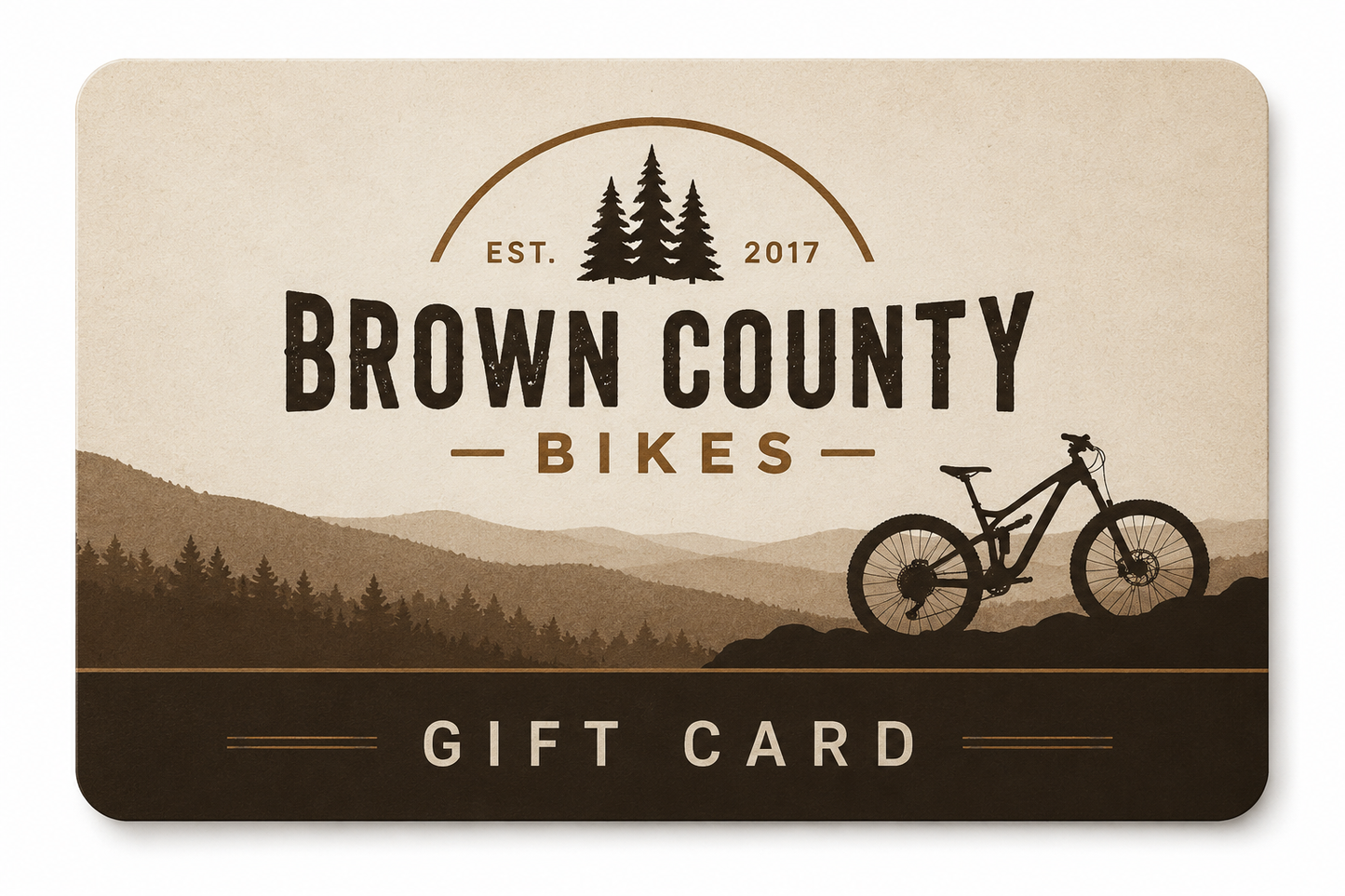 Brown County Bikes Gift Card