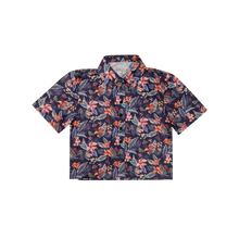 Cropped FlexGRID Button Up - Midnight in Maui