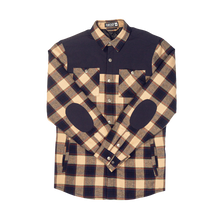 Flannel Jacket - Navy/Tan Plaid