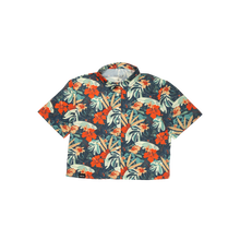 Cropped FlexGRID Button Up - Paradise Pedal