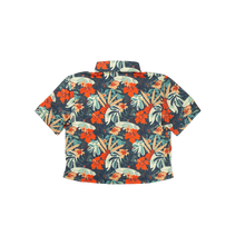 Cropped FlexGRID Button Up - Paradise Pedal
