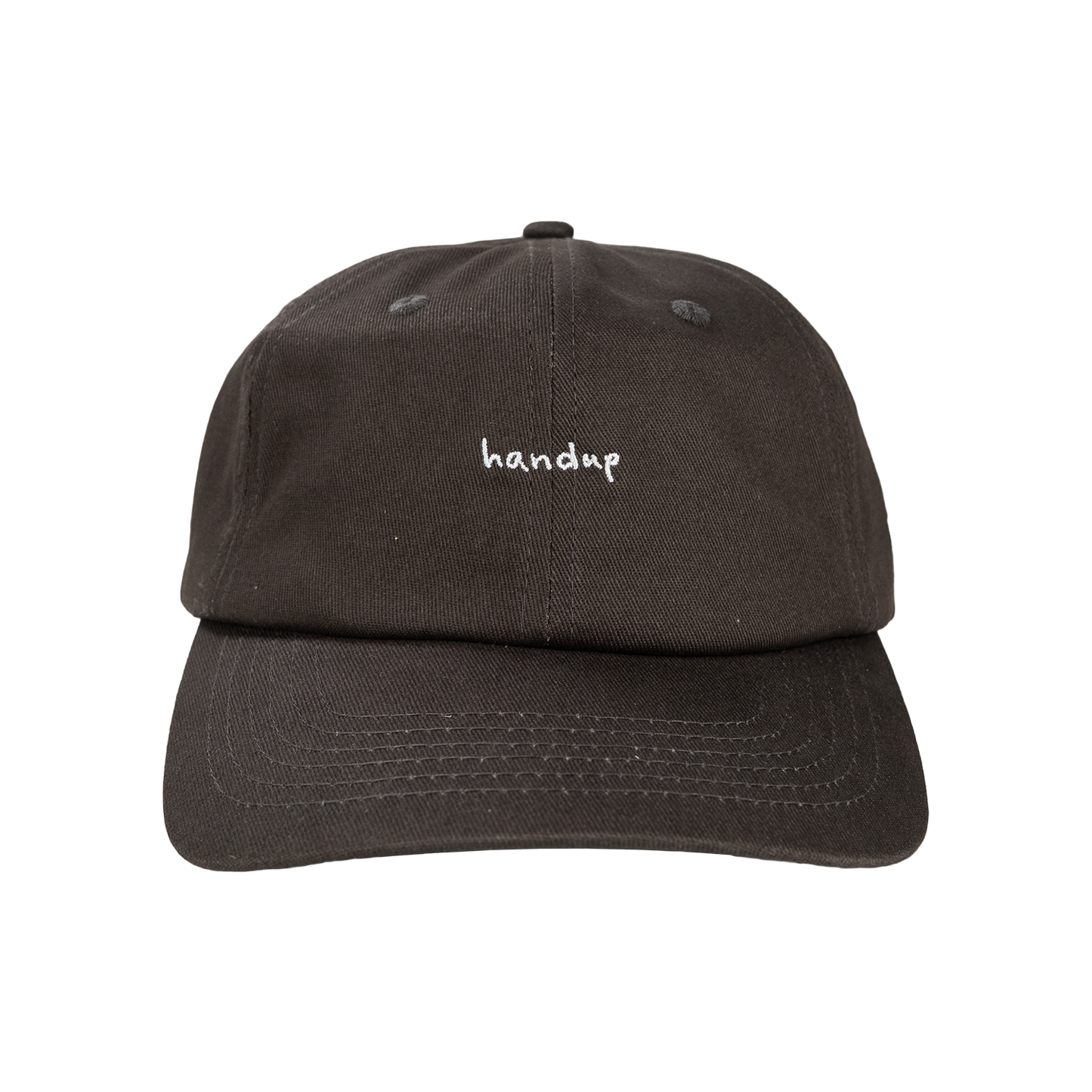 Unstructured Dad Hat -  Dark Grey "Handup"