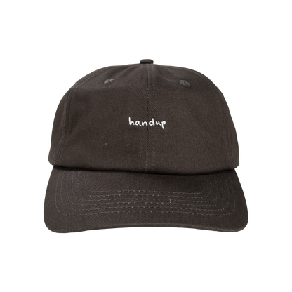 Unstructured Dad Hat -  Dark Grey "Handup"