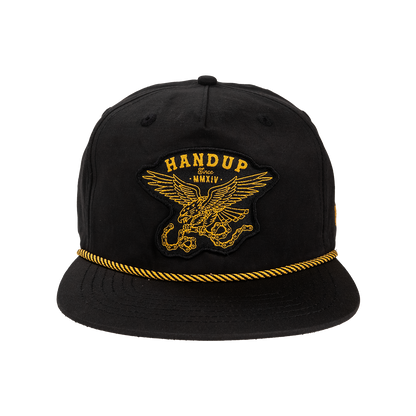 Pinch Front Rope Hat -  Gold Eagle