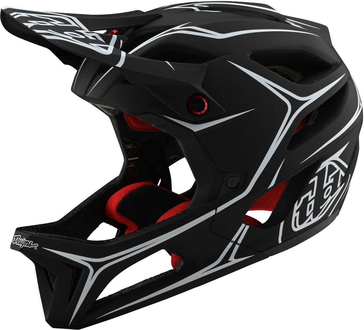 Troy Lee Designs Stage full-face helmet in Pinstripe Black
