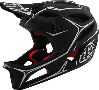 STAGE STUNT HELMET; PINSTRIPE BLACK XL/2X