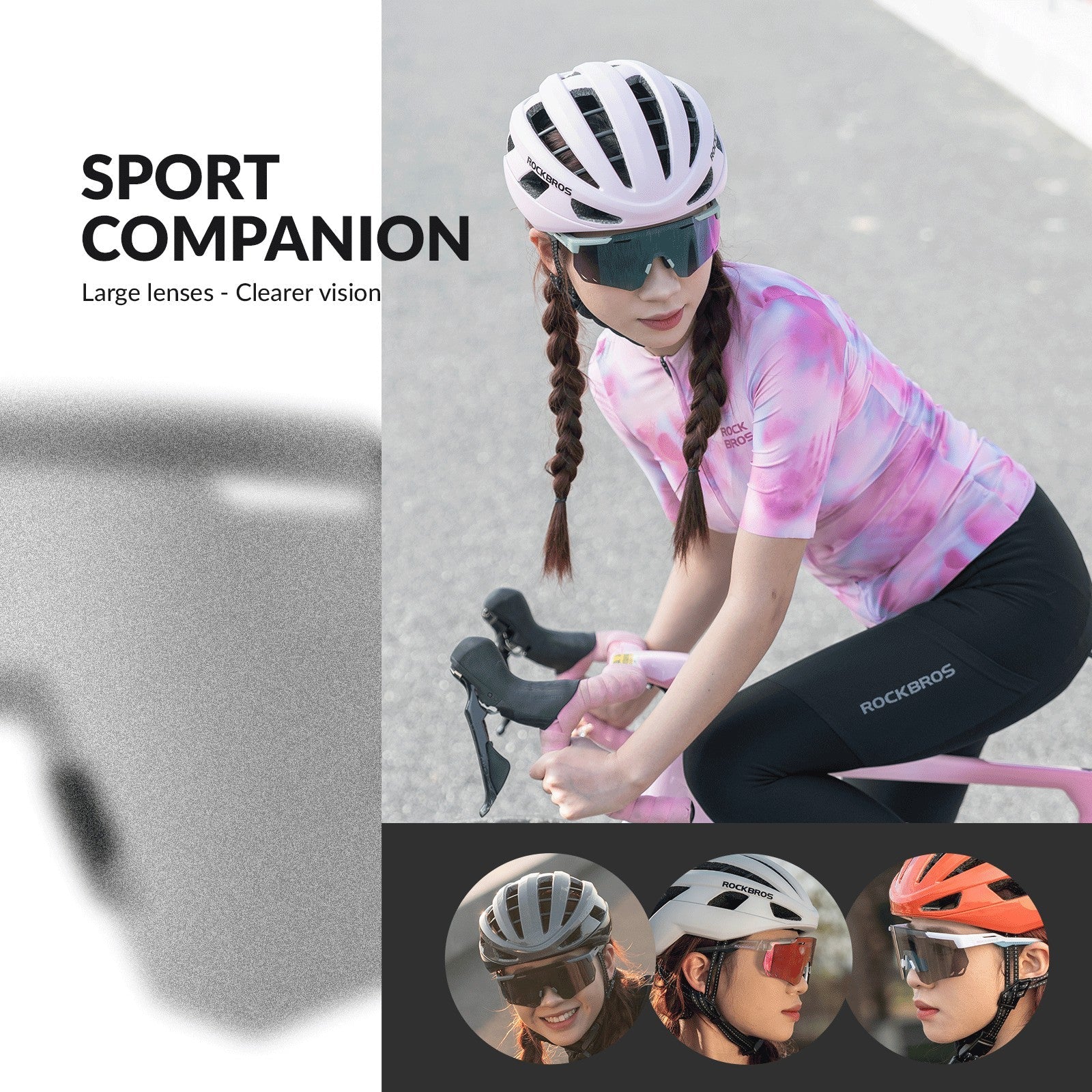 Cycling Sports Sunglasses UV Protection Photochromic Light Golden