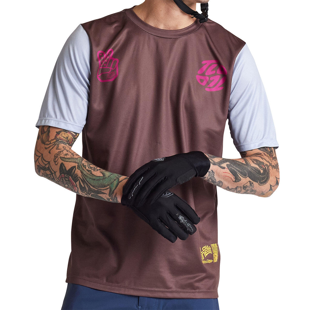Troy Lee Designs Flowline SS jersey in Flipped Chocolate