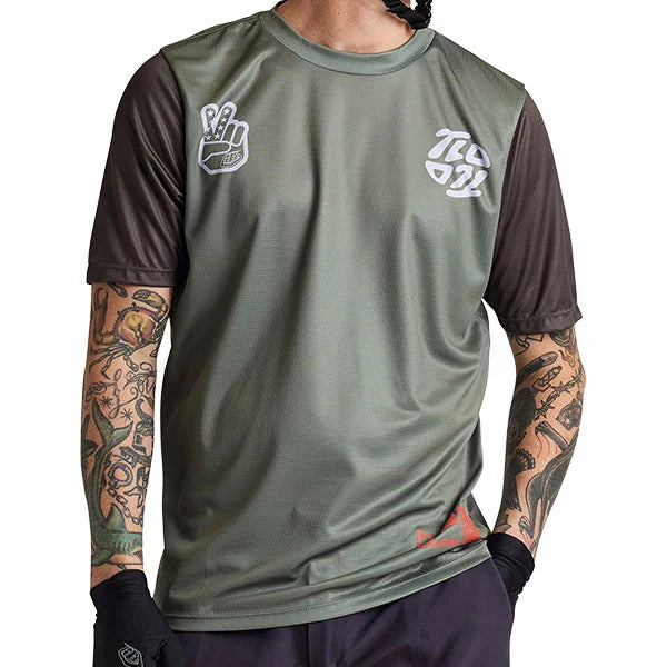 Troy Lee Designs Flowline SS jersey in Flipped Olive