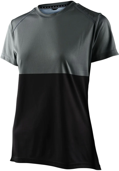 Troy Lee Designs Women's Lilium short-sleeve jersey in Block Green Black