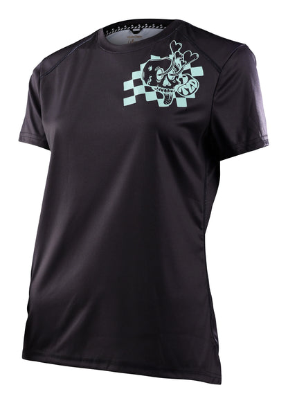 Troy Lee Designs Women's Lilium short-sleeve jersey in Micayla Gatto Black