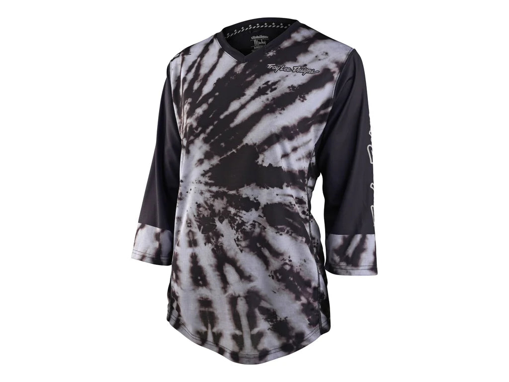 WOMENS MISCHIEF JERSEY; TIE DYE BLACK