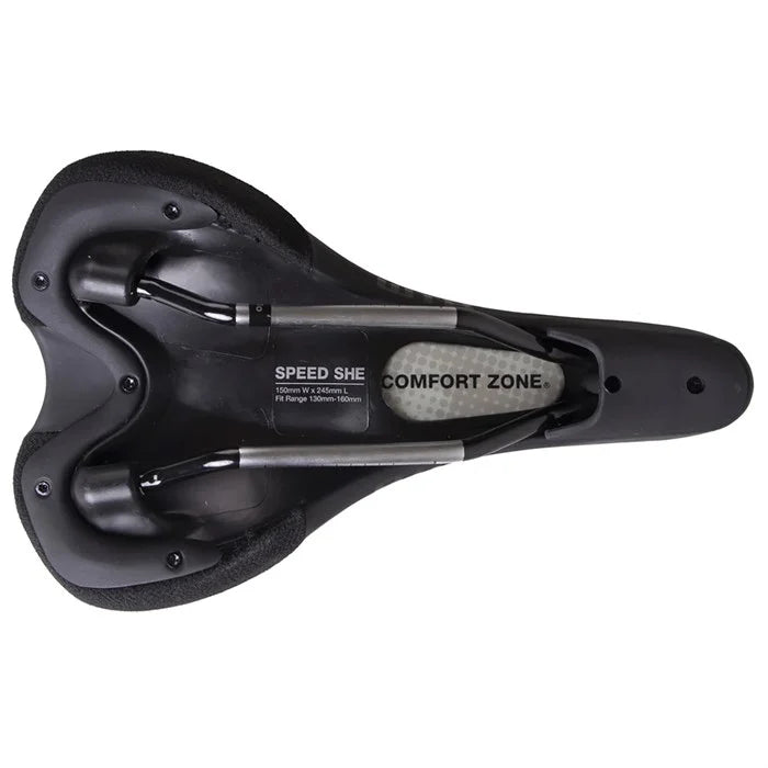 Speed She Saddle - Chromoly, Black, Women's, 150 mm, Wide